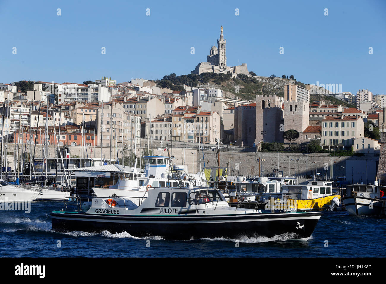 Marseille old harbour. France. Stock Photo