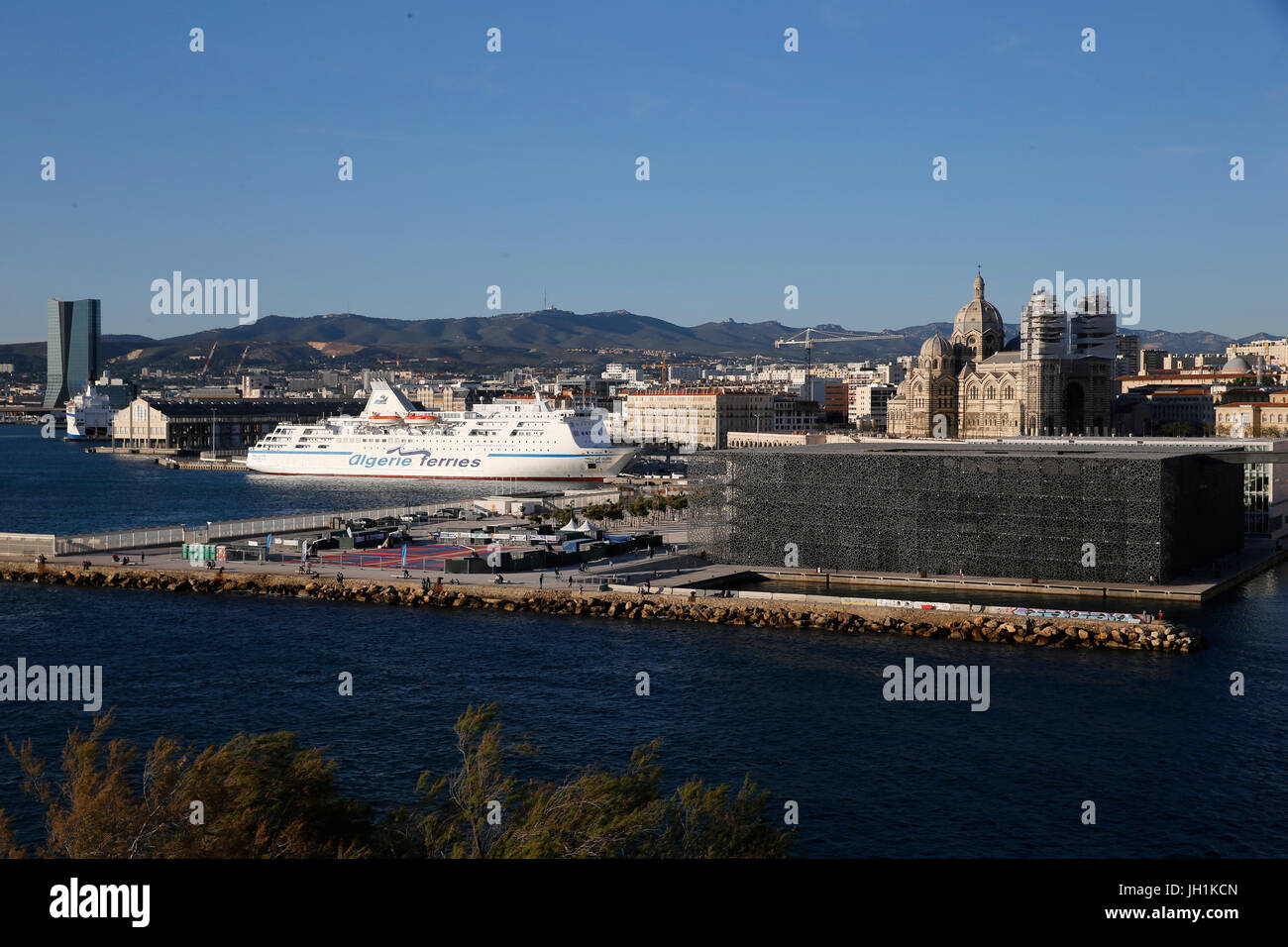 View from Pharo, Marseille. France. Stock Photo