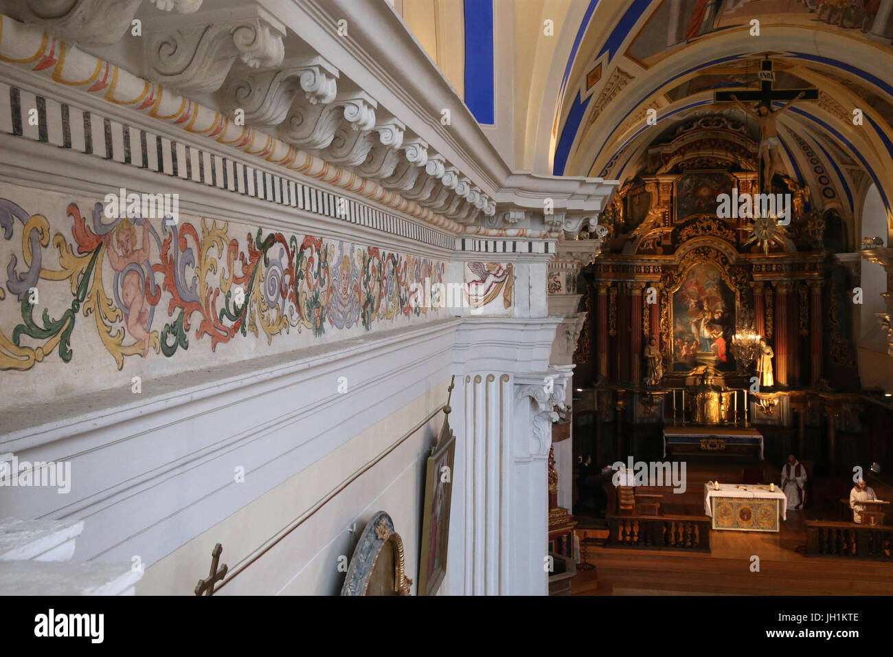 Saint-Nicolas de Veroce church.  France. Stock Photo