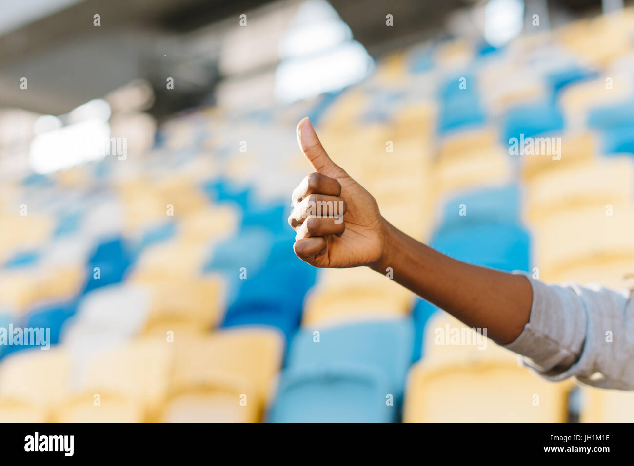 Teenager thumbs up african hi-res stock photography and images - Alamy