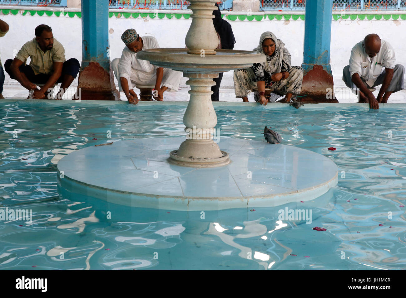Ajmer Sharif dargah, Rajasthan. Ablution pool. India. Stock Photo