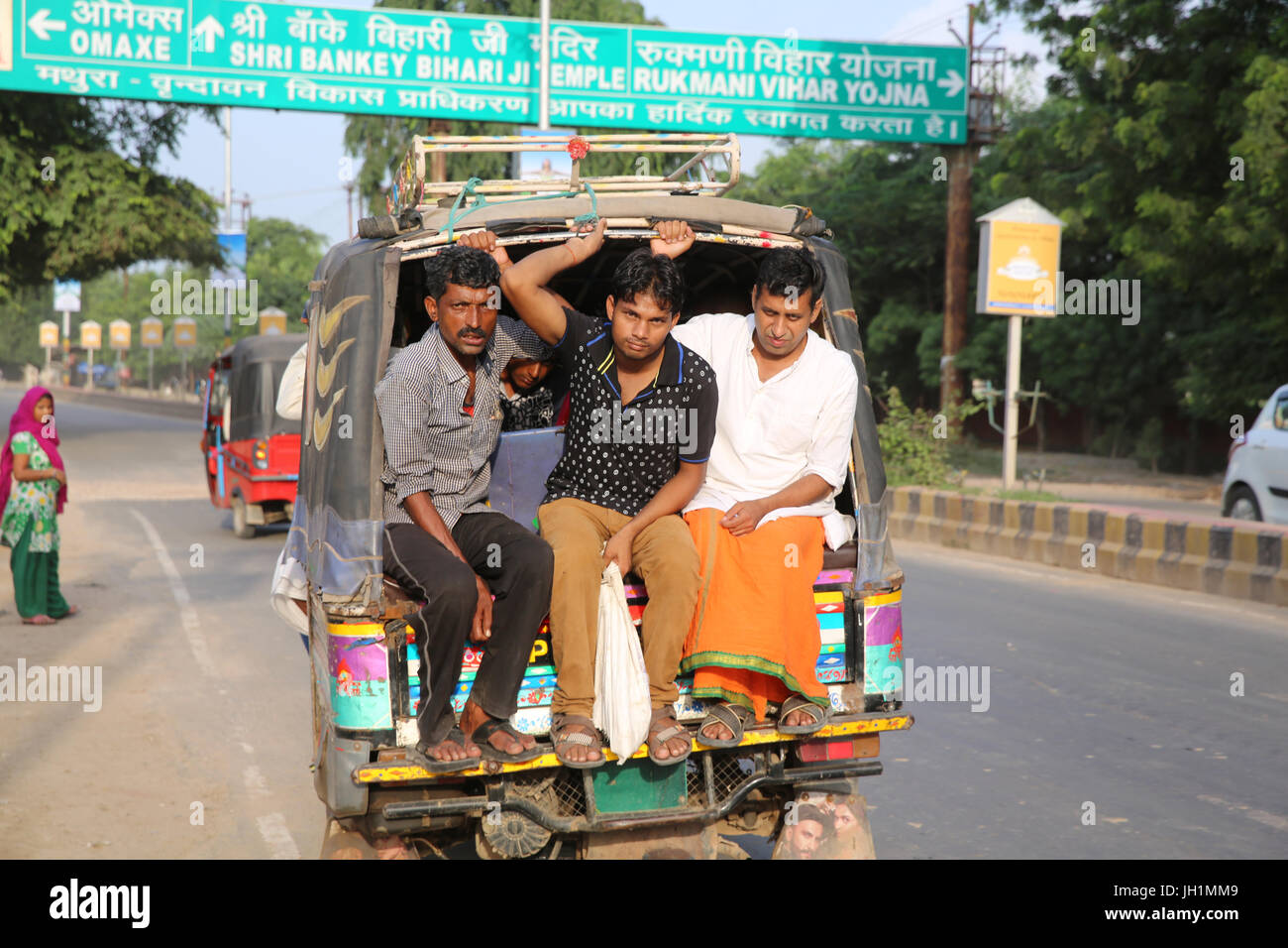 Transport in Vrindavan, Uttar Pradesh. India. Stock Photo