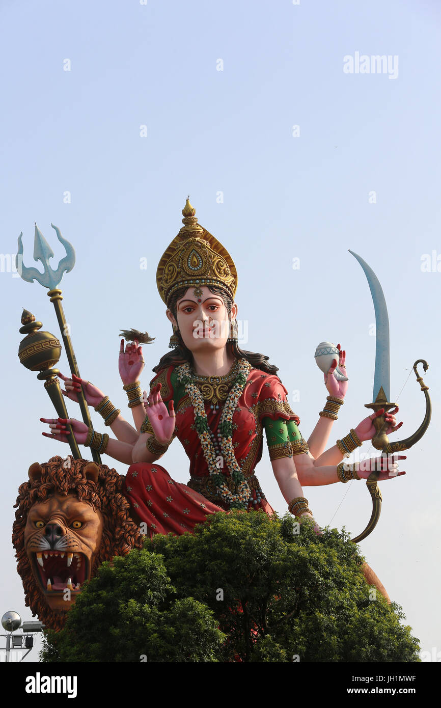 Durga statue in a Vrindavan temple. India Stock Photo Alamy