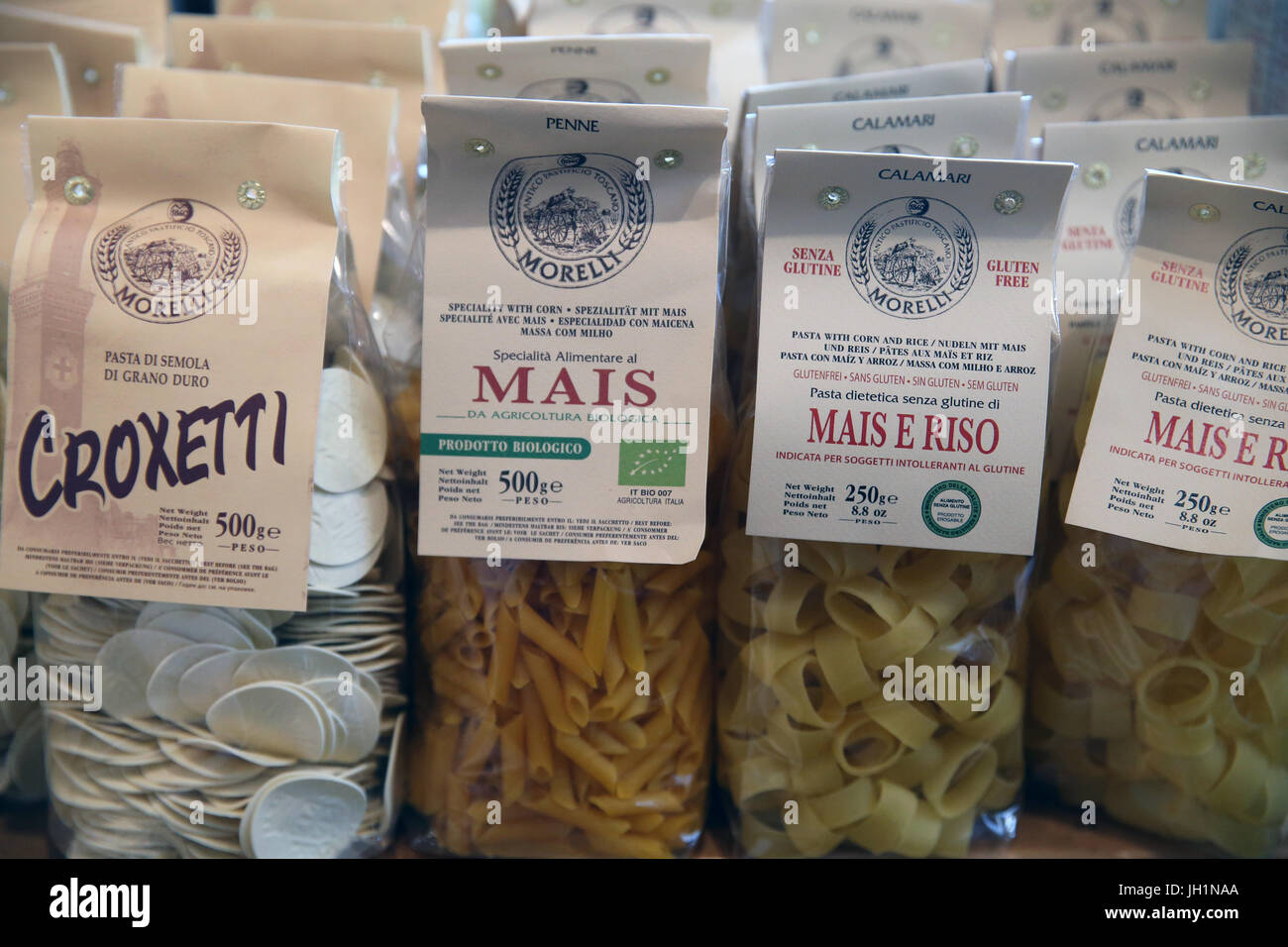 Assorted pasta for sale. Italy Stock Photo Alamy