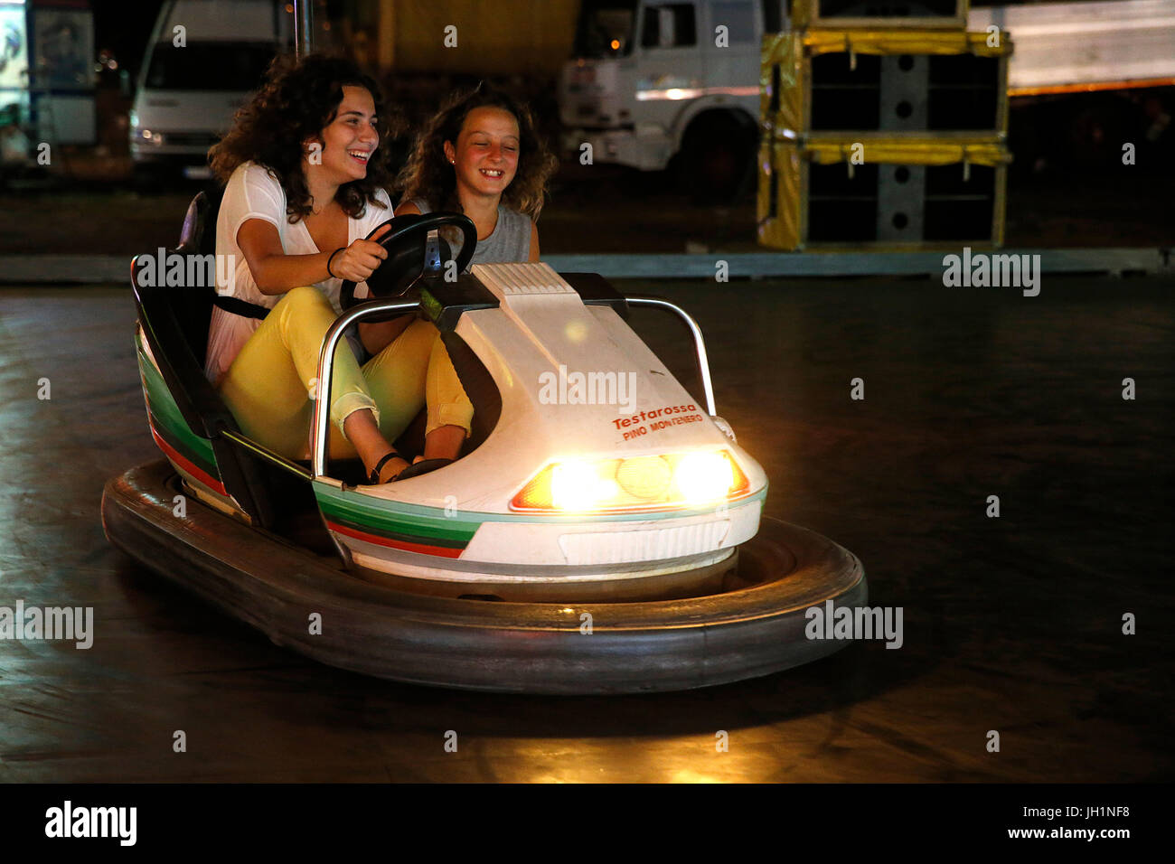 Bumper cars. Italy Stock Photo Alamy