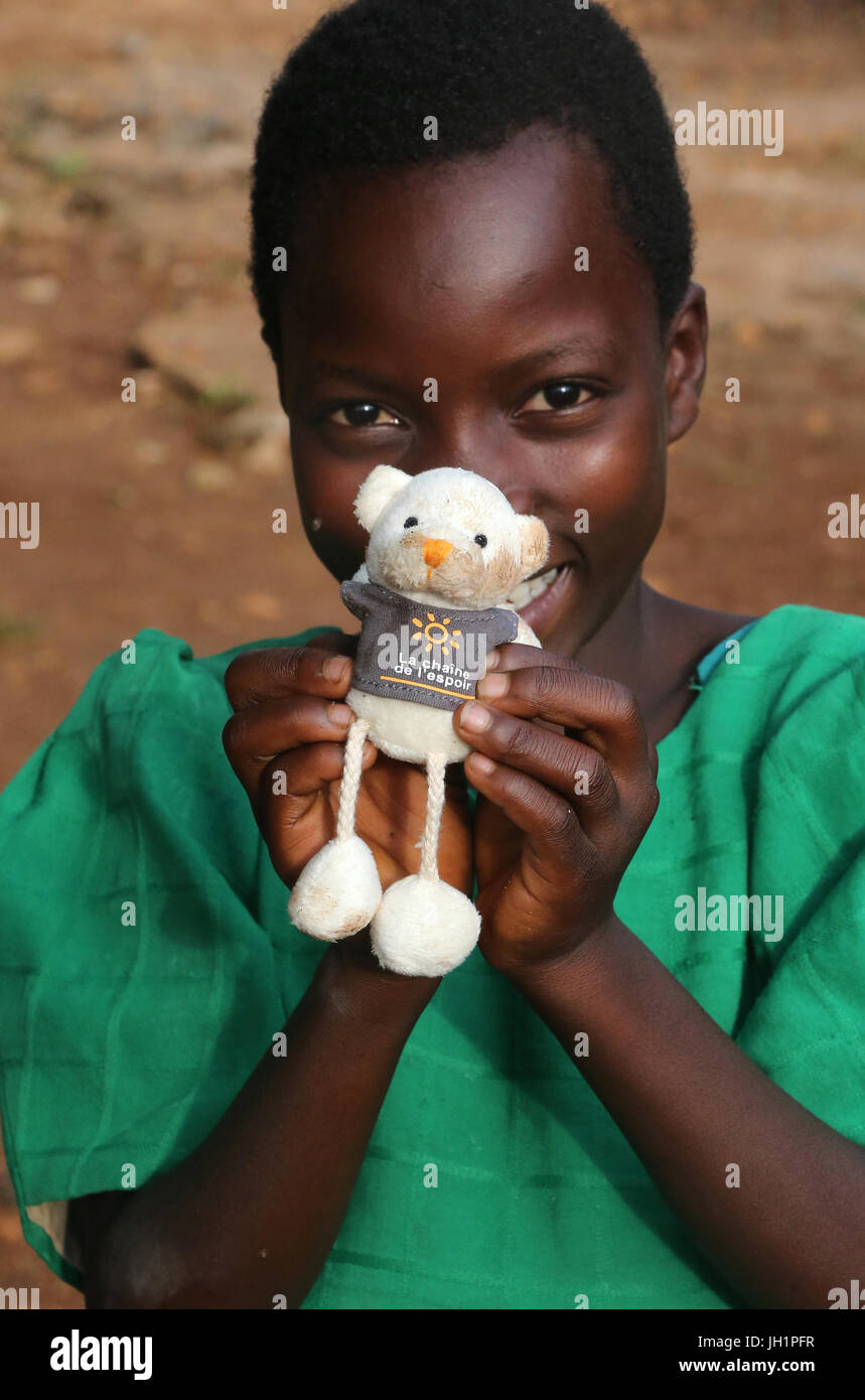 French NGO : La Chaine de l'Espoir. Humanitarian Medicine.  Togo. Stock Photo