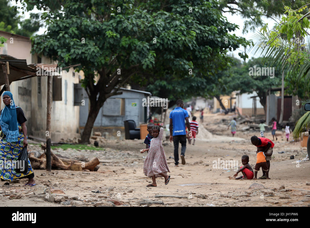 Street in Lome.  Lome. Togo. Stock Photo