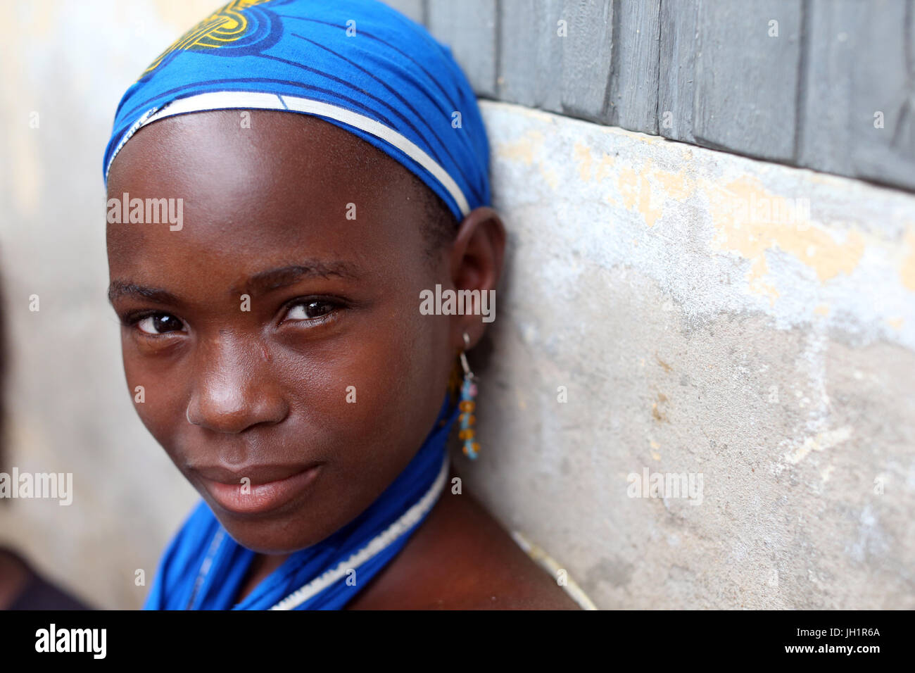 African girl. Portrait.  Lome. Togo. Stock Photo