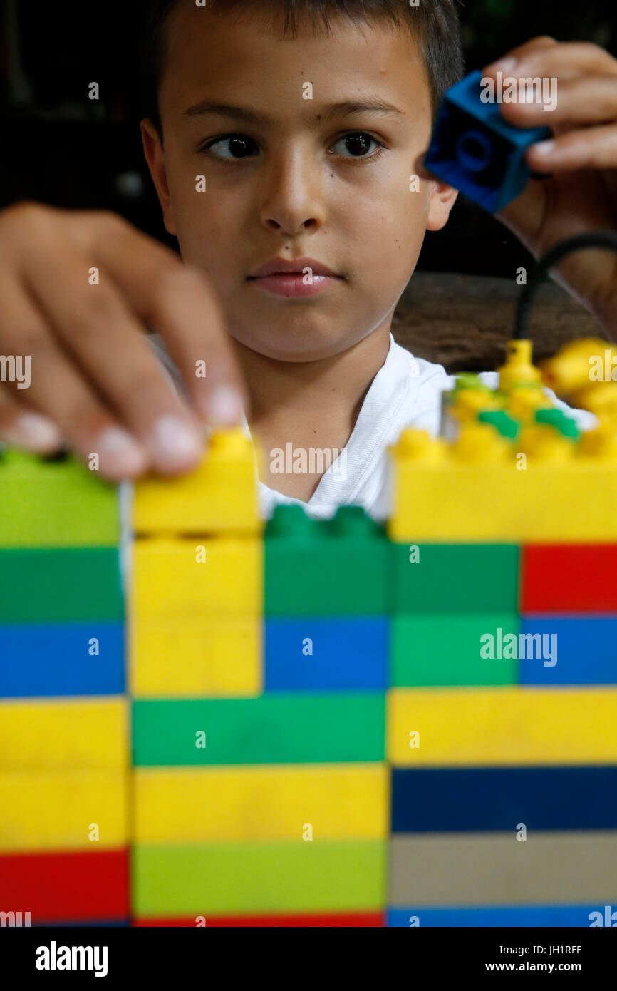 Lego playing with hires stock photography and images Alamy