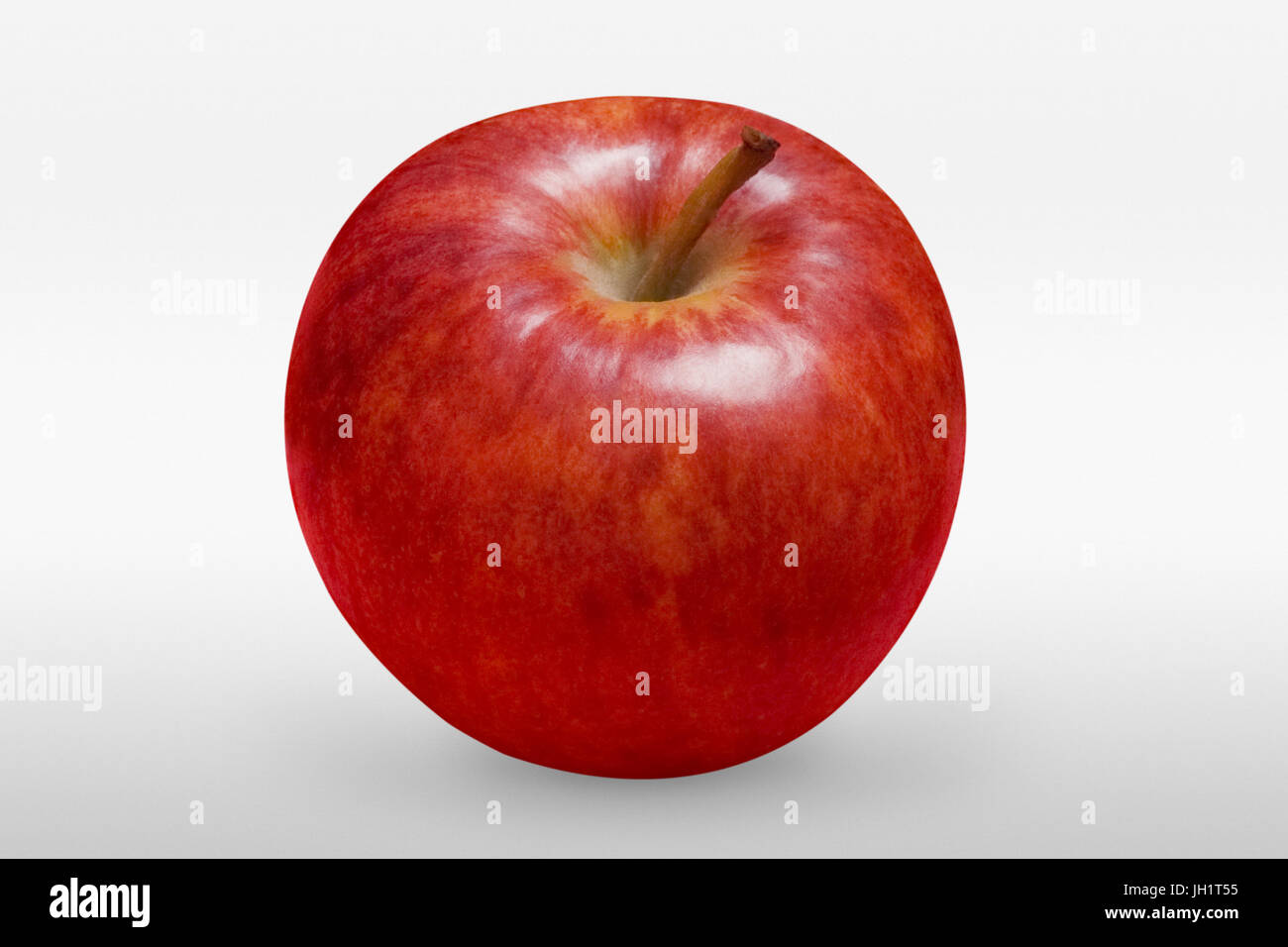 Tasty red apple on white background in front view with clipping path ...