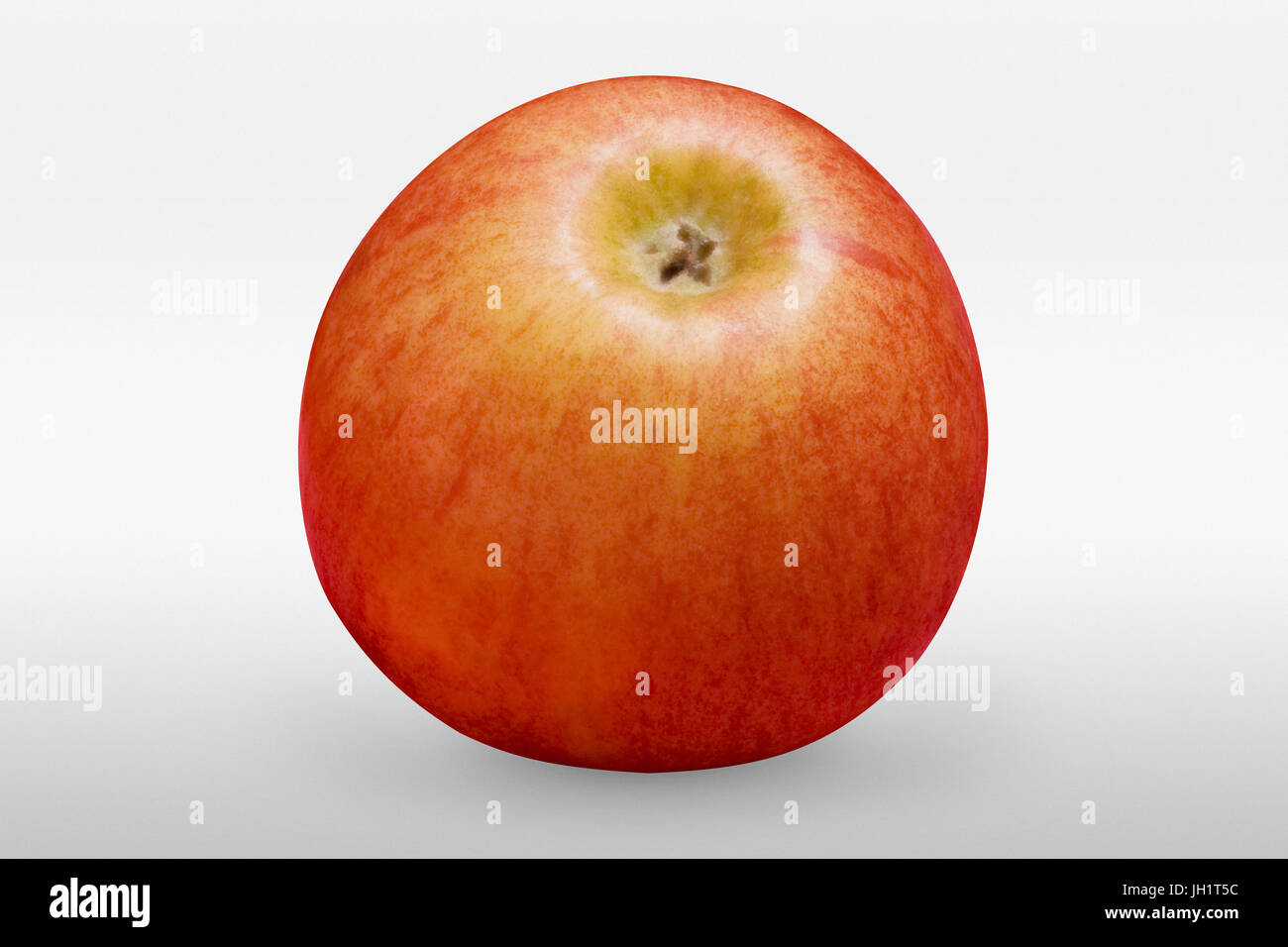 Tasty red apple on white background in front view with clipping path ...
