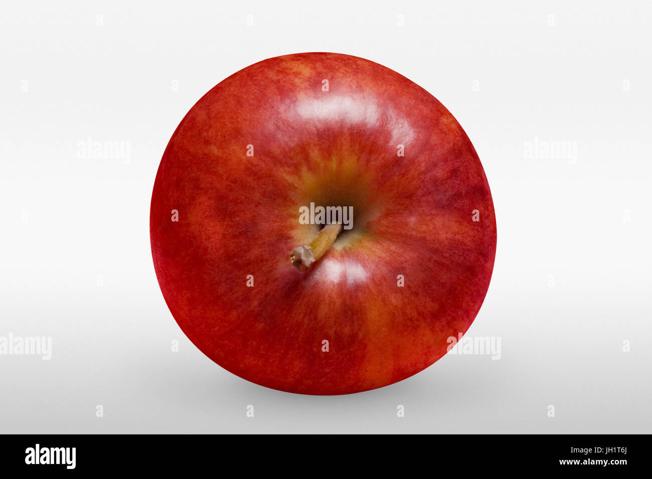 Tasty red apple on white background in front view with clipping path ...