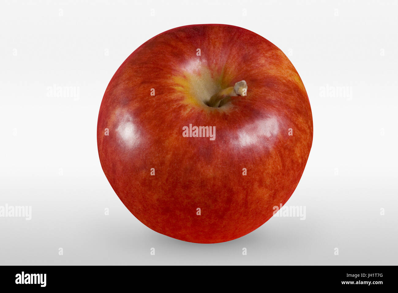 Tasty red apple on white background in front view with clipping path ...