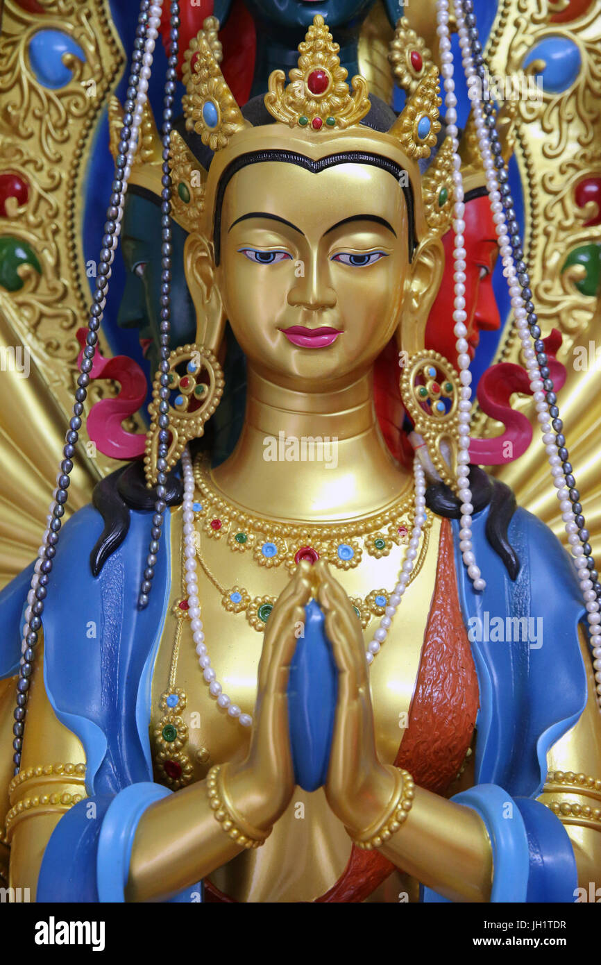 Bodhisattva  Avalokitesvara. Guanyin statue ( Quan Am ).  Vung Tau. Vietnam. Stock Photo