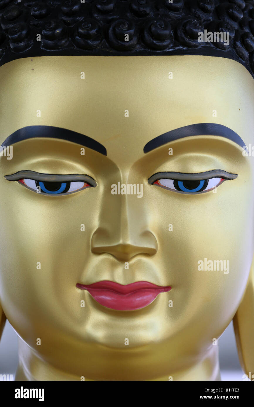 Golden Buddha statue.  Vung Tau. Vietnam. Stock Photo