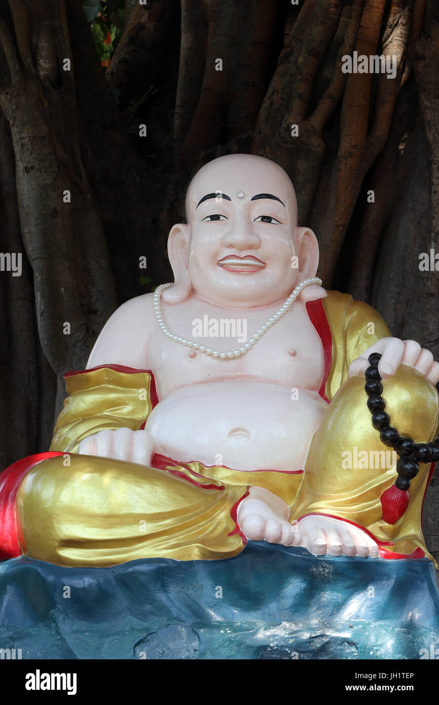 Quan The Am Bo Tat  temple (Pagoda of Avalokitesvara Bodhisattva). Bouddha.  Vung Tau. Vietnam. Stock Photo