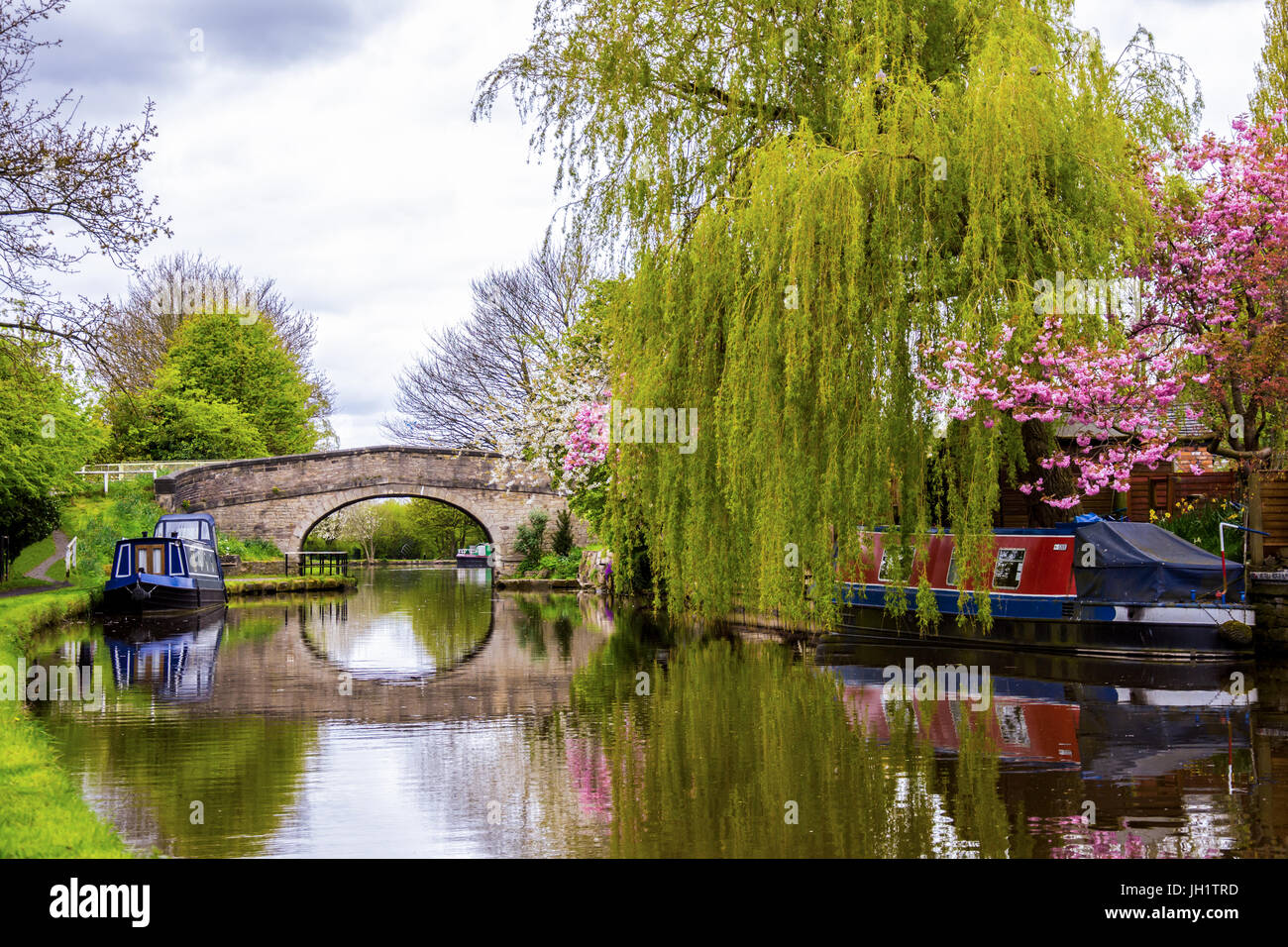 picturesque canal scene Stock Photo