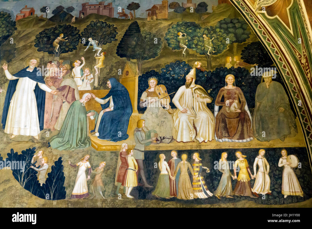 Via Andrea Di Bonaiuto 39 Detail from Via Veritatis, The Way of Truth, Frescoes by Andrea di