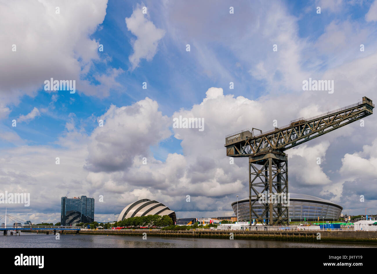 Glasgow, Scotland, UK - August 1, 2014: Landmarks of the Finniieston are of Glasgow Stock Photo