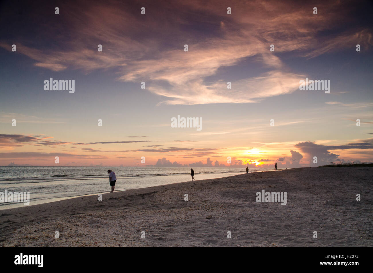 Sanibel island beach in florida Stock Photo