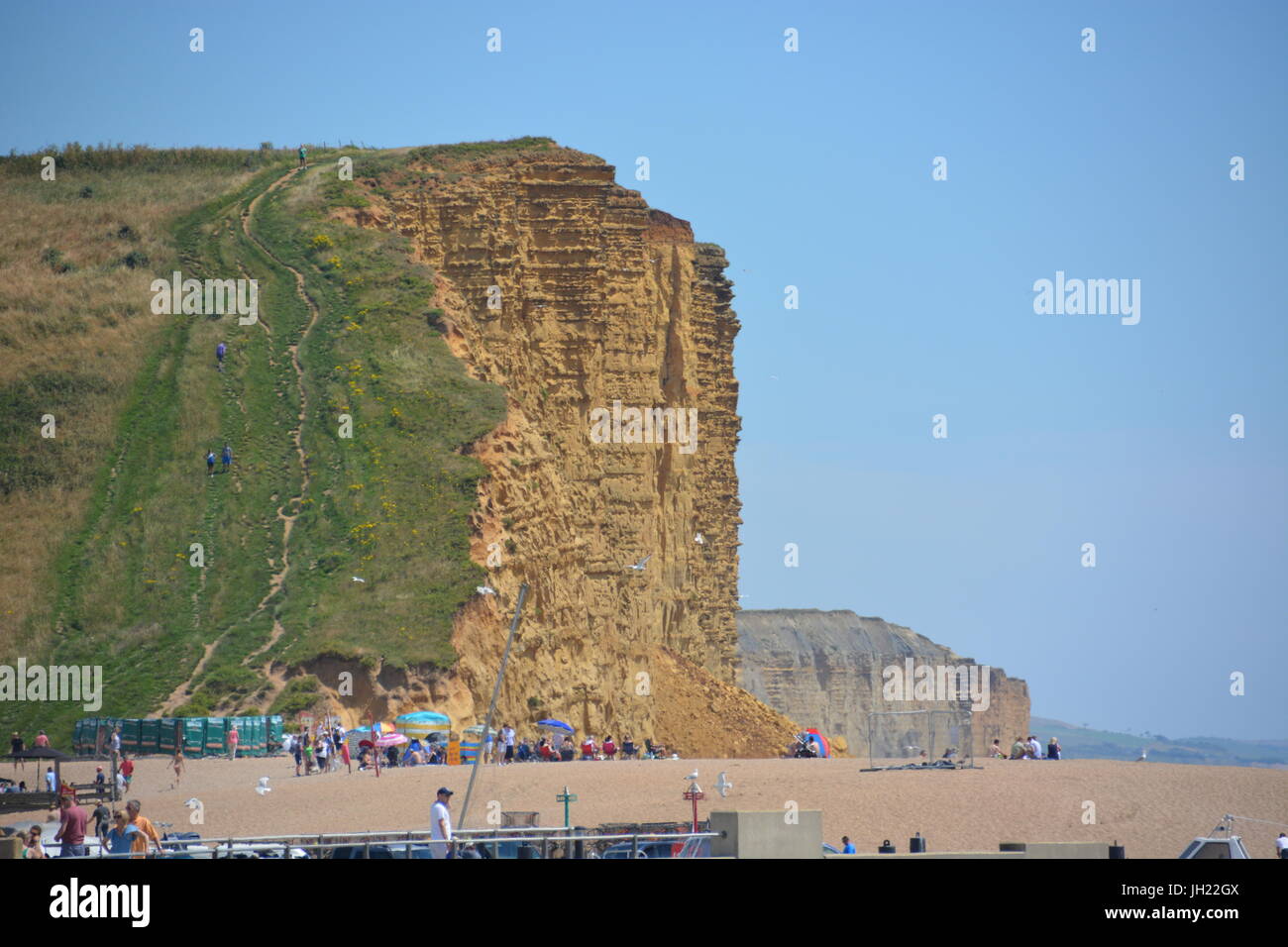 South East Devon Coastal Walk Sidmouth to Budleigh Salterton Stock