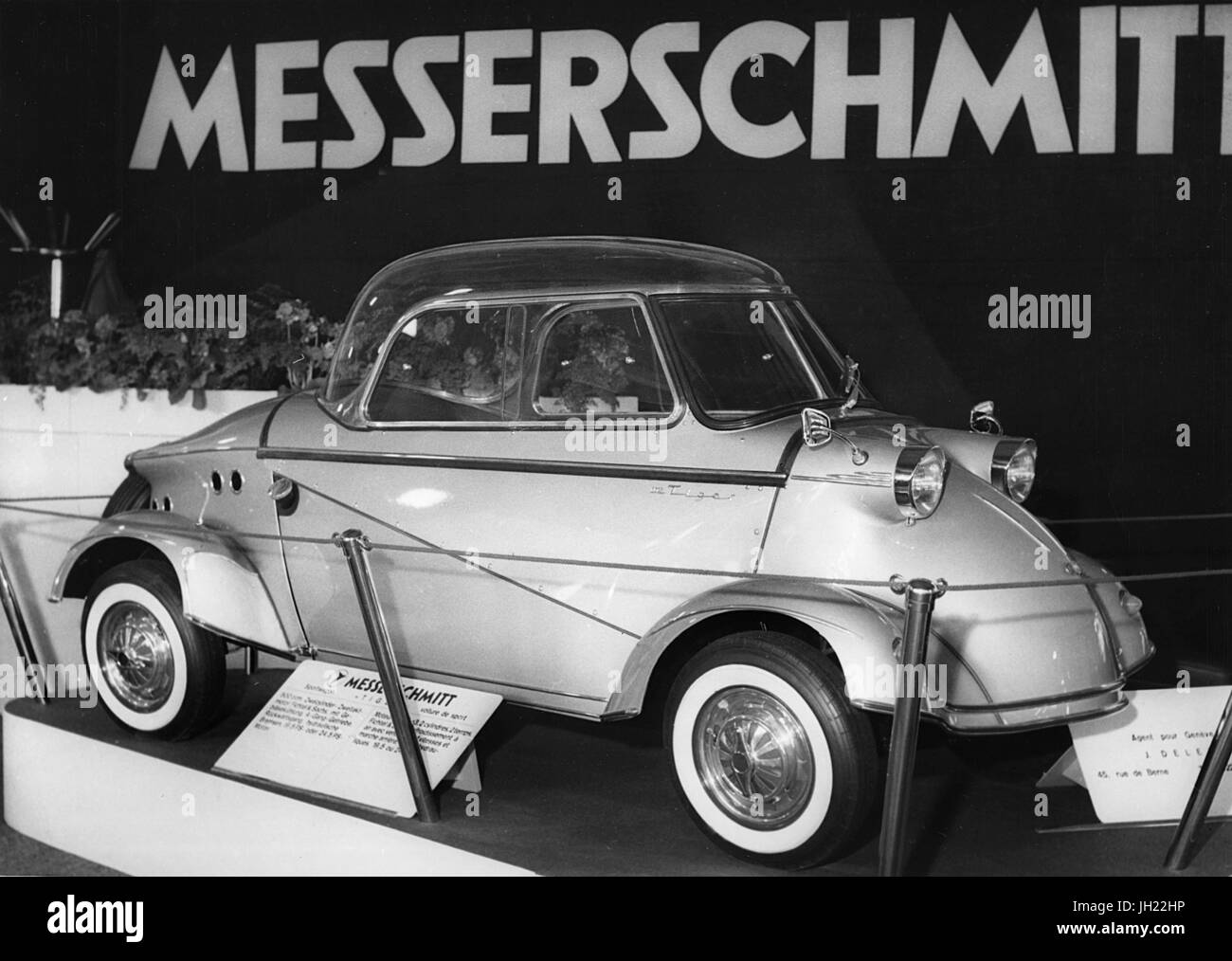 Messerschmitt,Geneva show 1958 Stock Photo