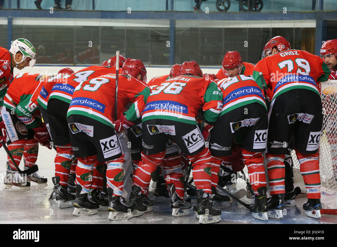 Ice Hockey match. Hockey team. France Stock Photo Alamy