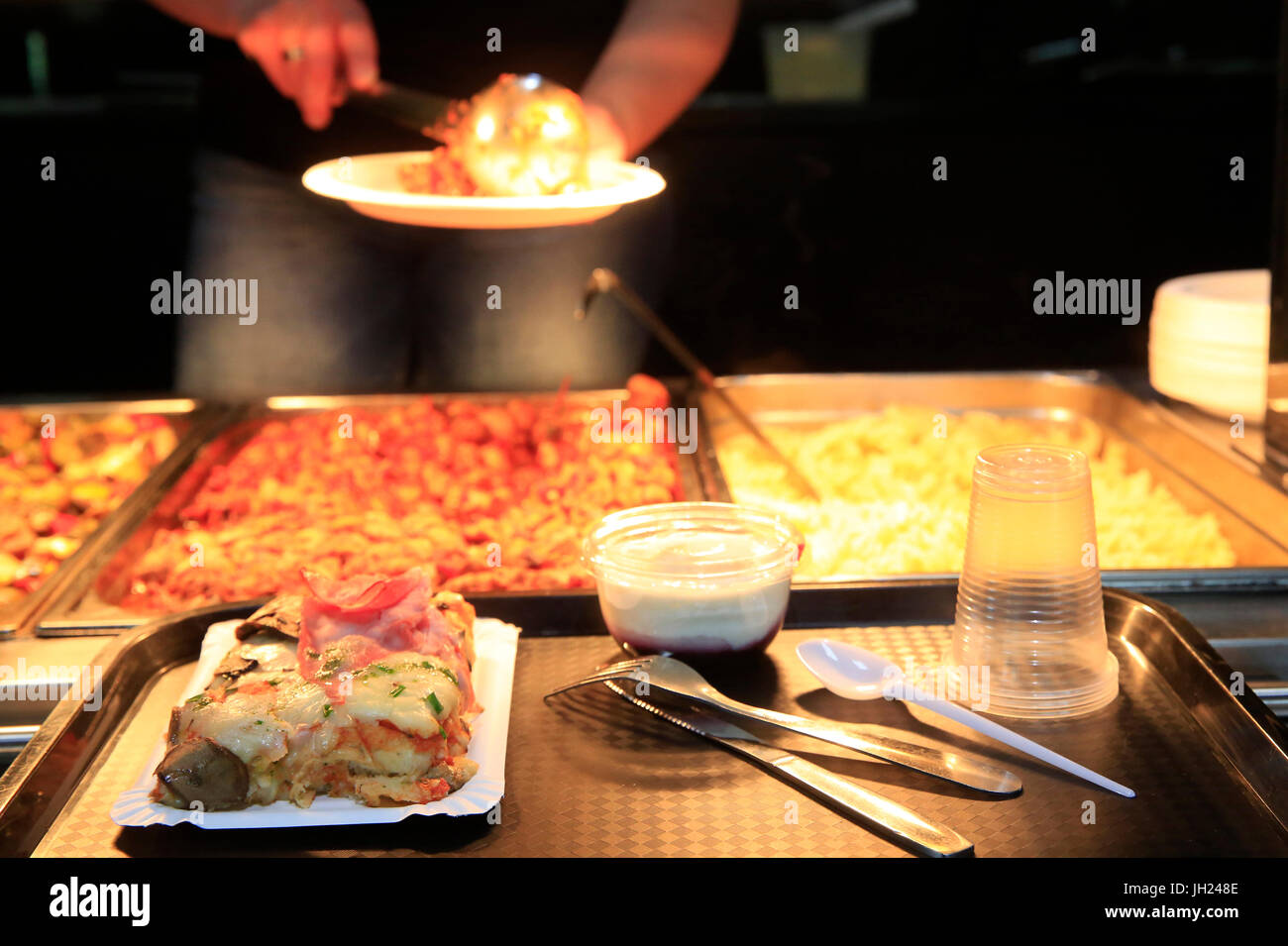 Restaurant. Buffet. France Stock Photo Alamy