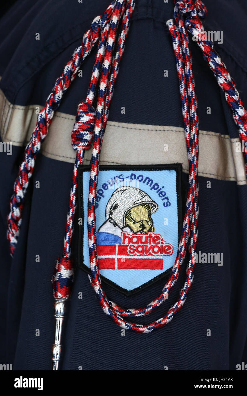 Firefighter emblem. France. Stock Photo