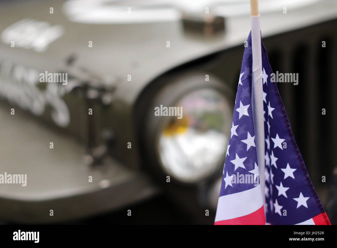 D-day U.S. military vehicle.  France. Stock Photo