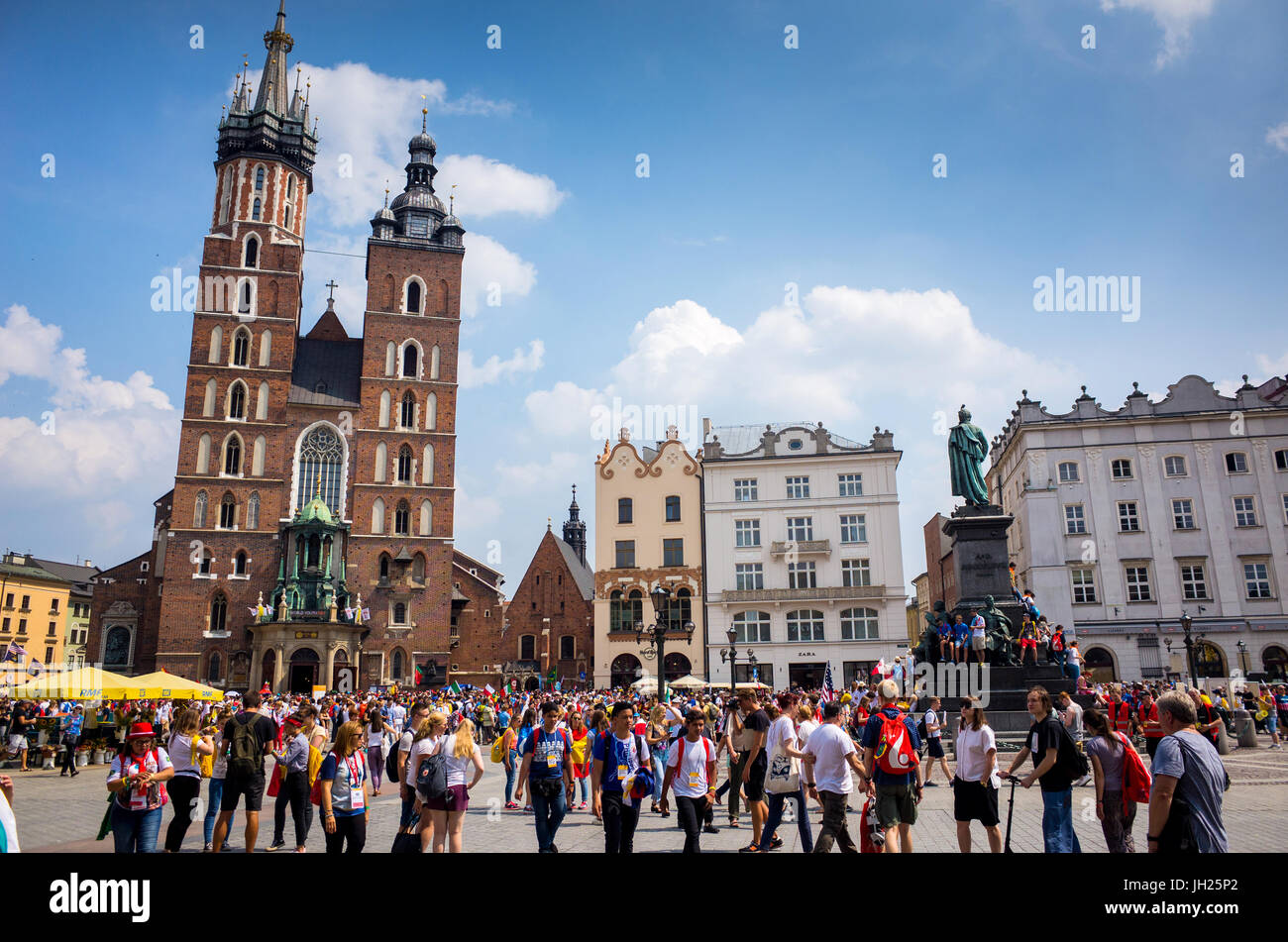 World Youth Day. Krakow. 2016.  Poland. Stock Photo