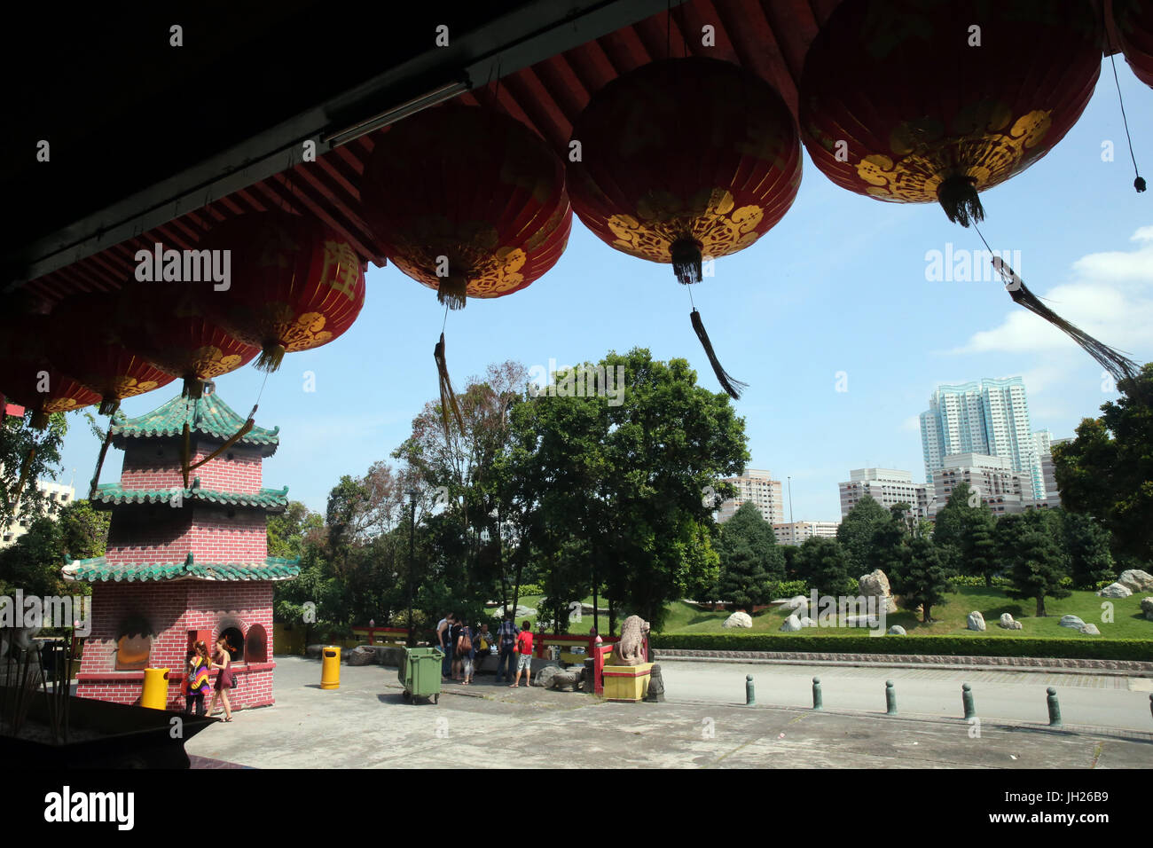 Lian Shan Shuang Lin Monastery. Singapore. Stock Photo