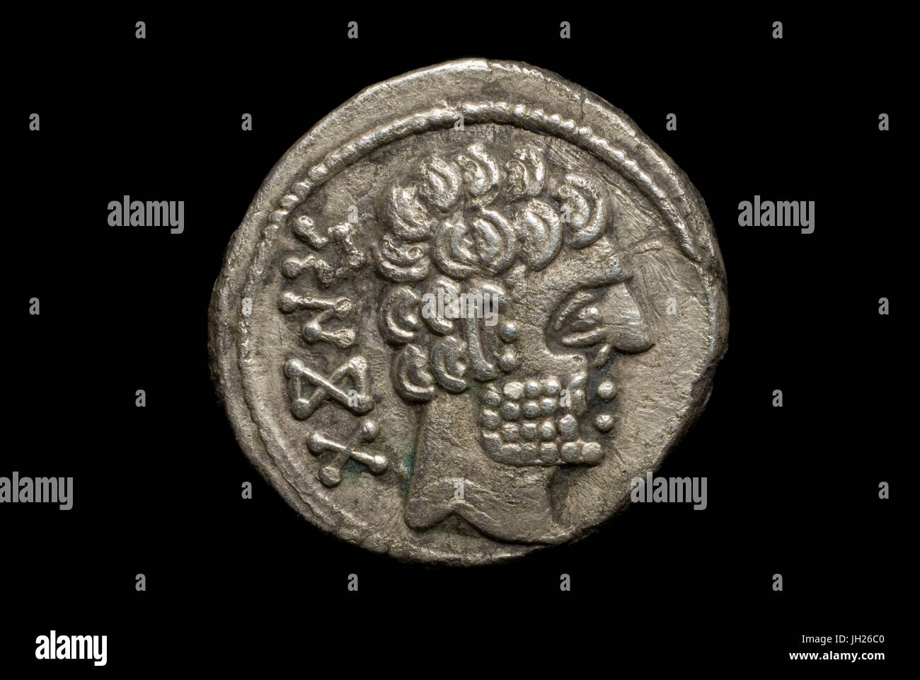 Ancient Iberian Coin Stock Photo