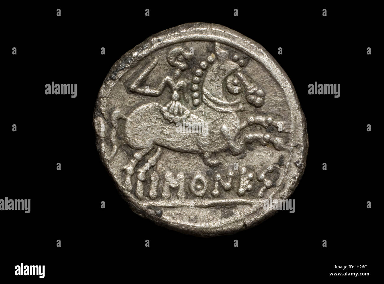 Ancient Iberian Coin Stock Photo