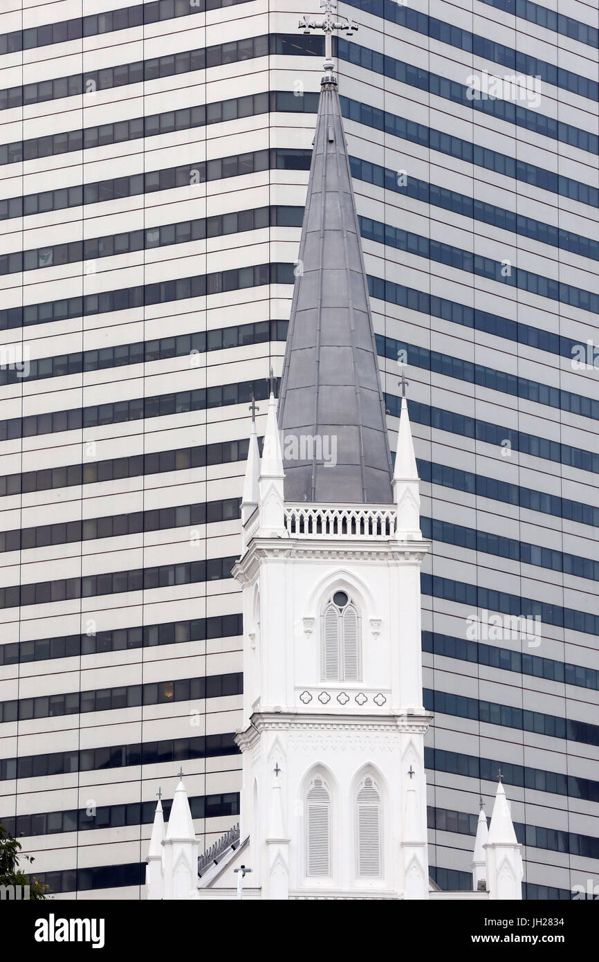 Chijmes. Gothic-style former chapel.  Singapore. Stock Photo