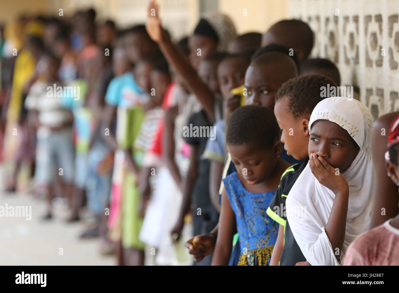 Primary school in Africa. Schoolkids. Lome. Togo. Stock Photo