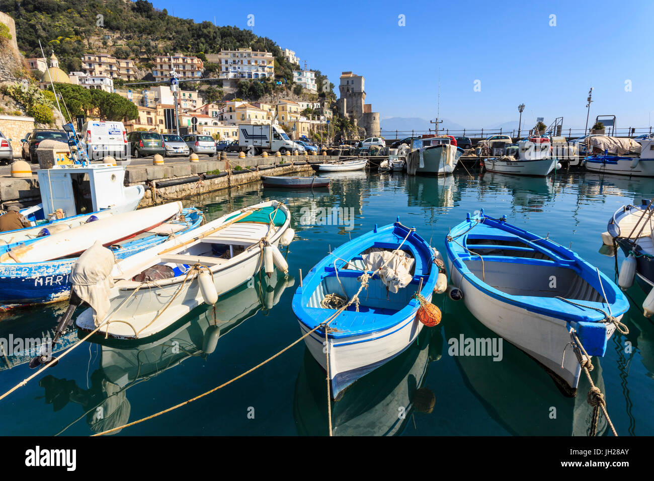 Cetara, picturesque and unpretentious fishing village, Amalfi Coast, UNESCO World Heritage Site, Campania, Italy, Europe Stock Photo
