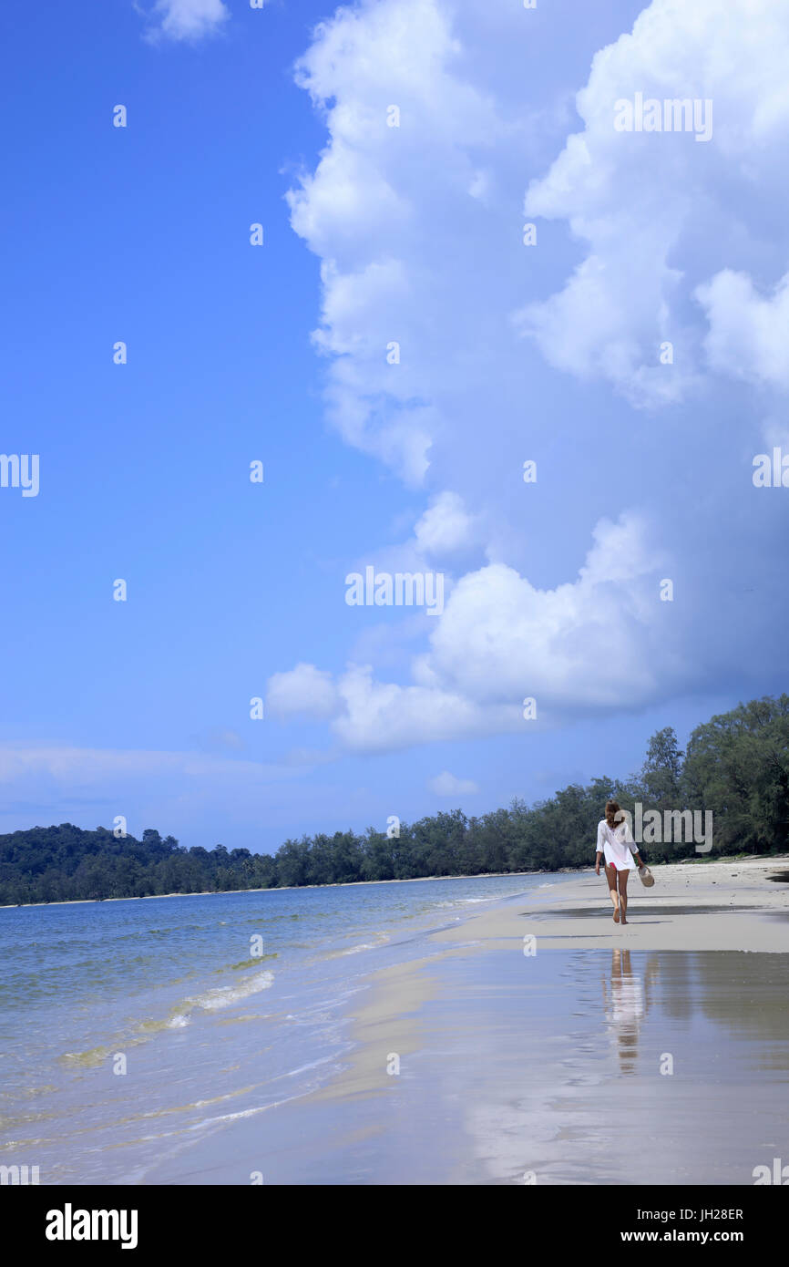 Beach in Ream National Park, Sihanoukville, Cambodia, Indochina, Southeast Asia, Asia Stock Photo