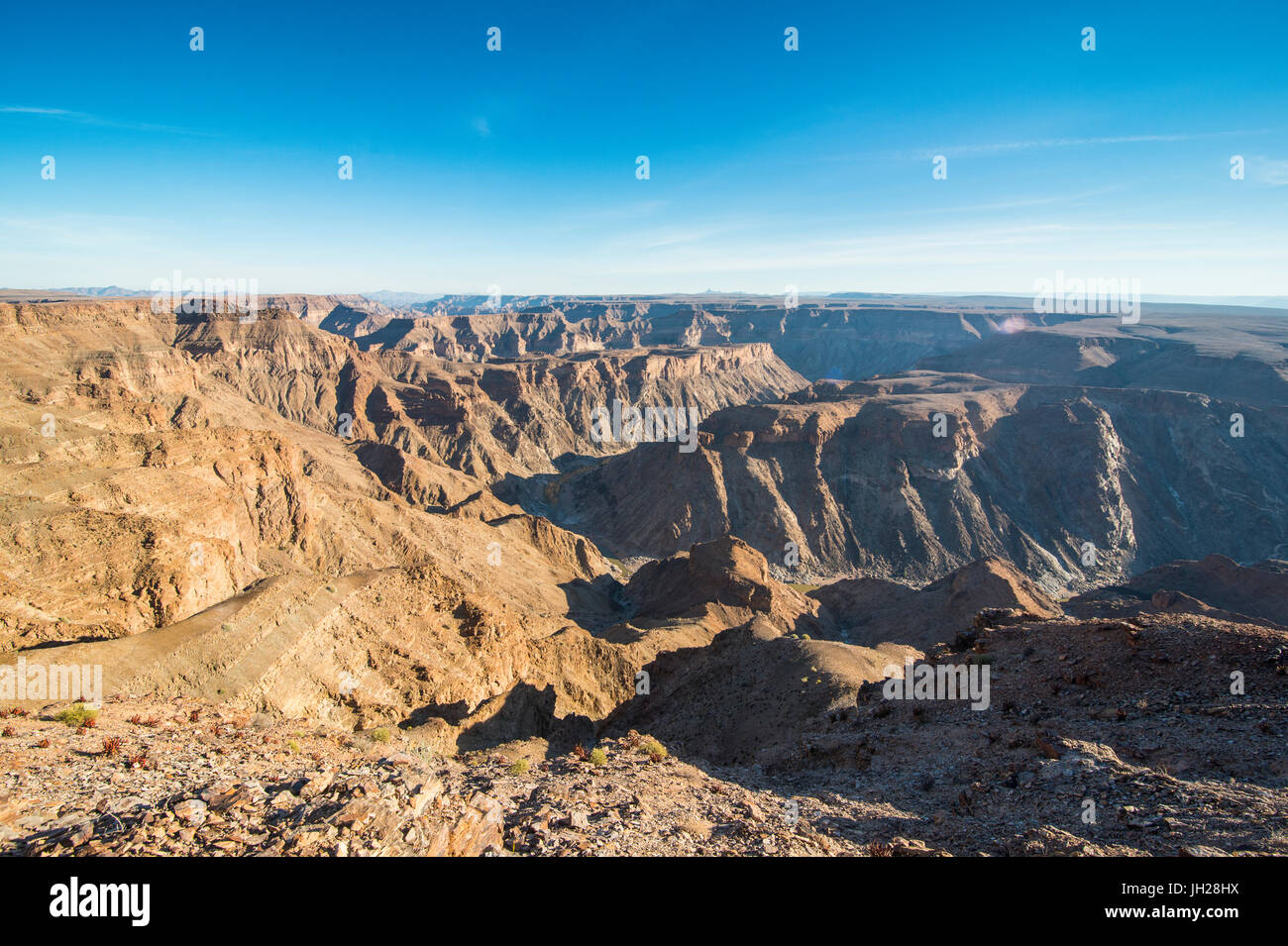 View over the Fish River Canyon, Namibia, Africa Stock Photo