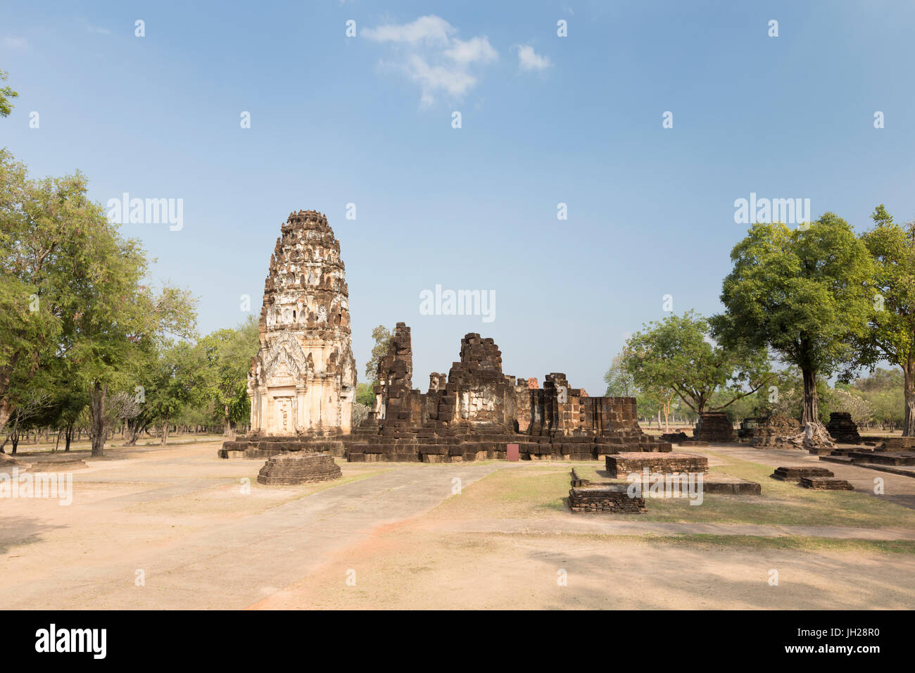 Wat Phra Phai Luang, Sukhothai historical park, Sukhothai, Thailand Stock Photo