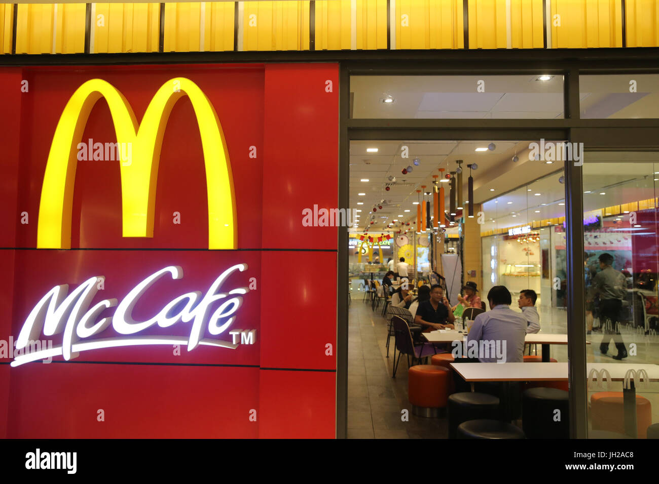 McDonald's Restaurant in Ho Minh city. Vietnam Stock Photo - Alamy