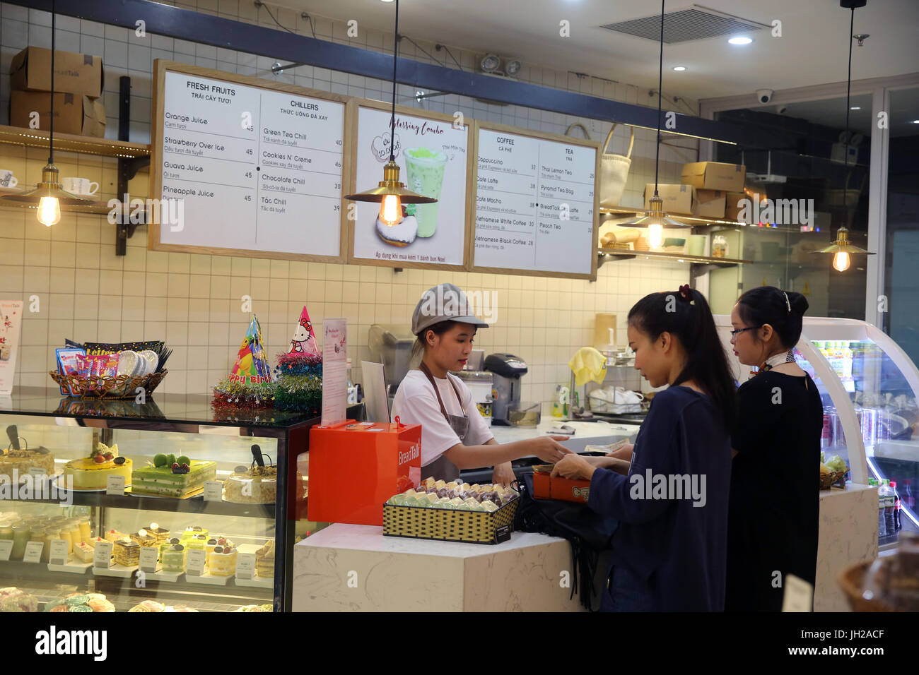 Shopping mall. Bakery. Vietnam Stock Photo Alamy