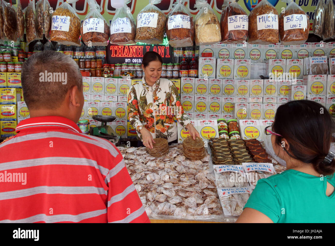 Vung Tau fish market. Dried fish for sale. Vietnam Stock Photo Alamy