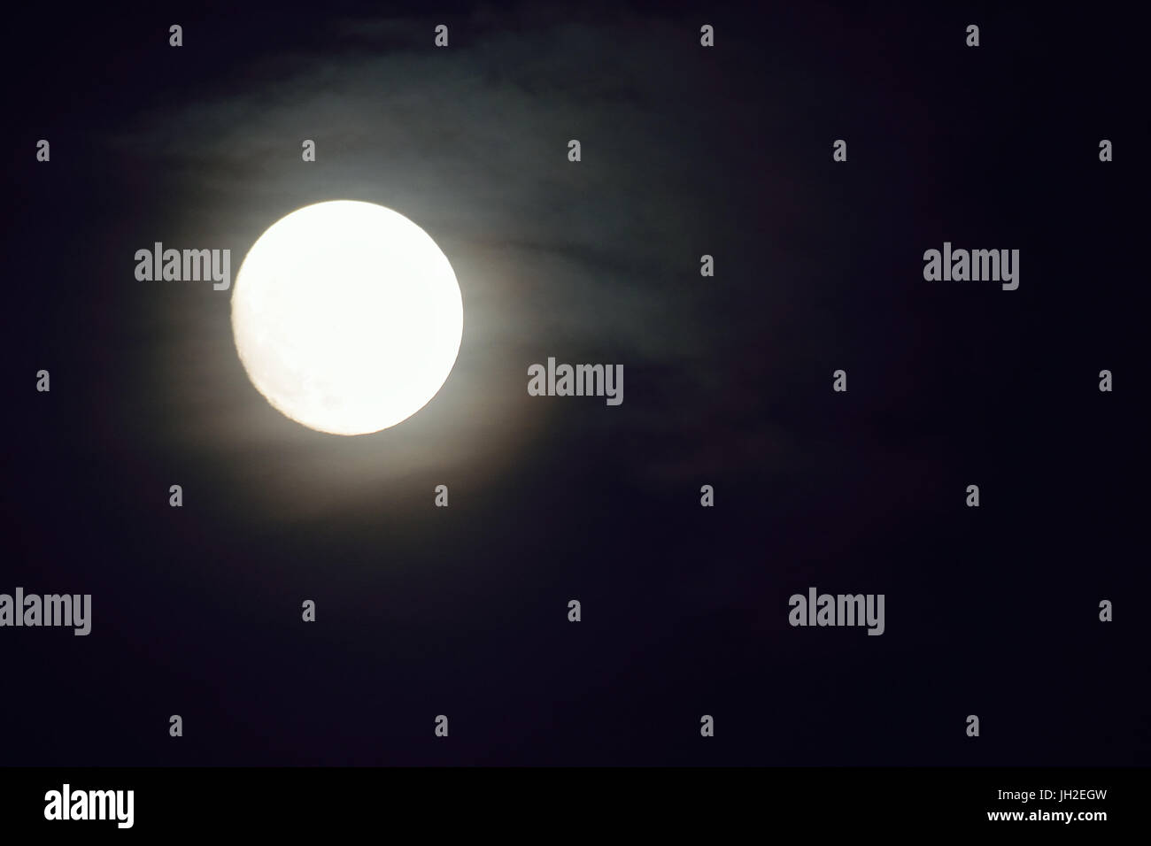 Background Shining full moon in black night sky Stock Photo - Alamy
