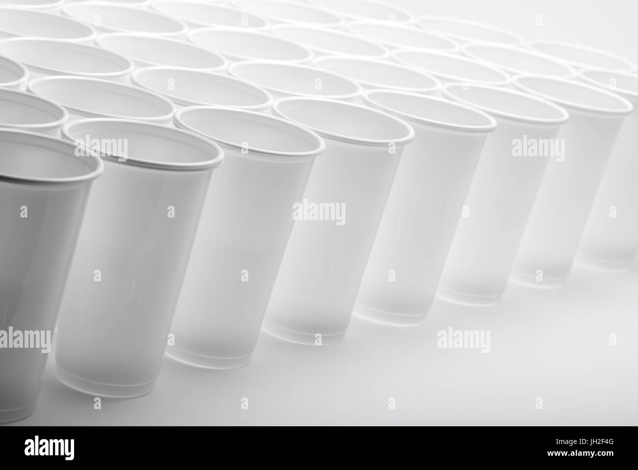 Large group of disposable plastic cups Stock Photo Alamy