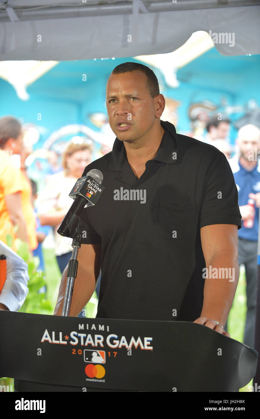 Miami, FL, USA. 11th July, 2017. Alex Rodriguez (A-Rod) attends the All ...