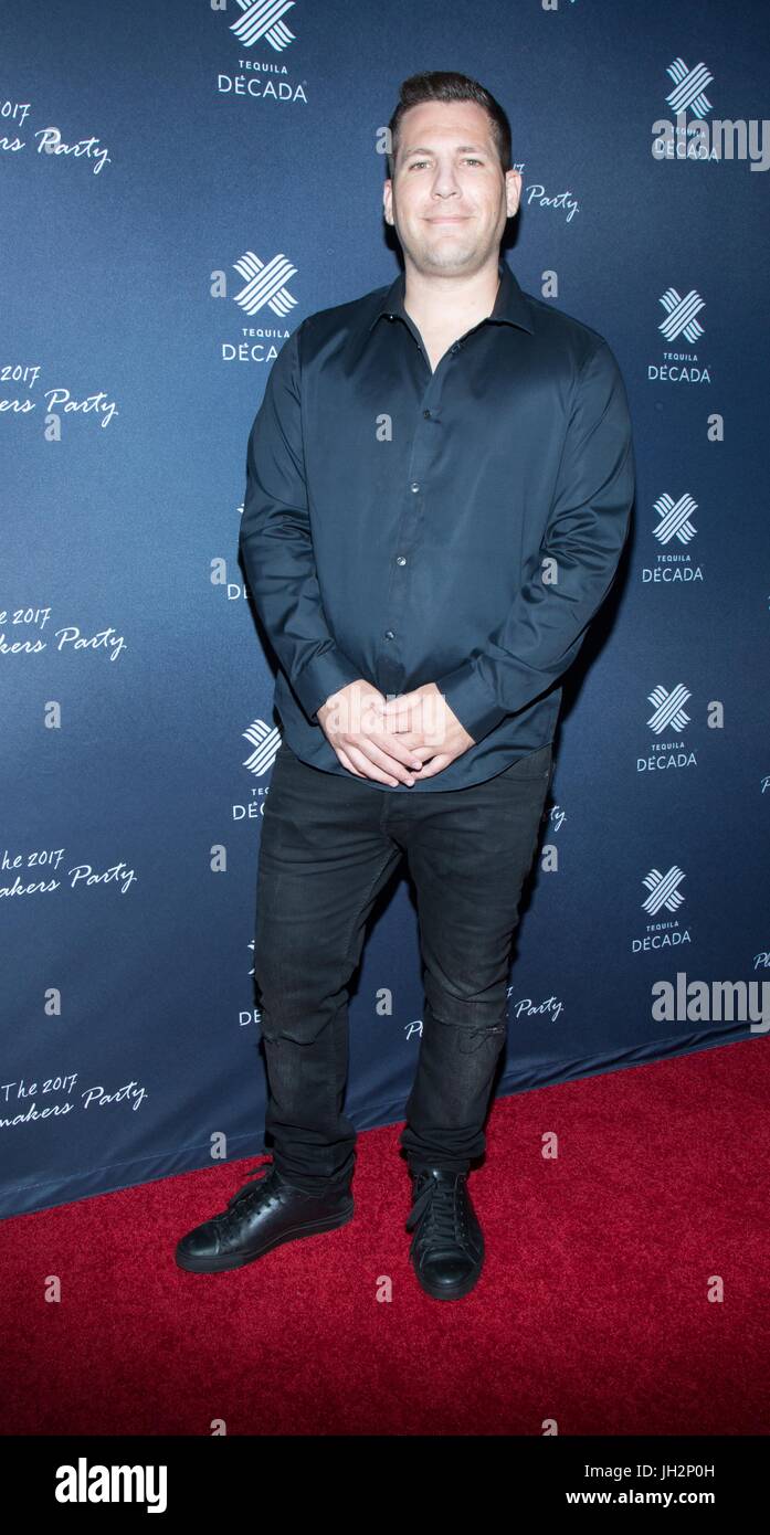 Travis Lubinsky attends the 2017 Playmakers Party at Viva Hollywood on July 11, 2017 in Hollywood, California. Stock Photo