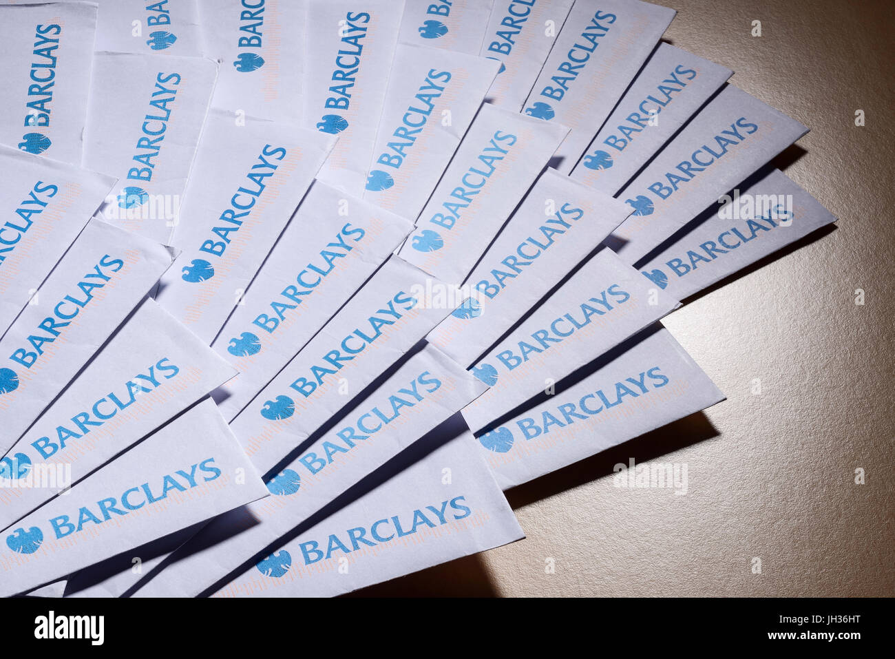 Barclays Bank envelopes Stock Photo Alamy
