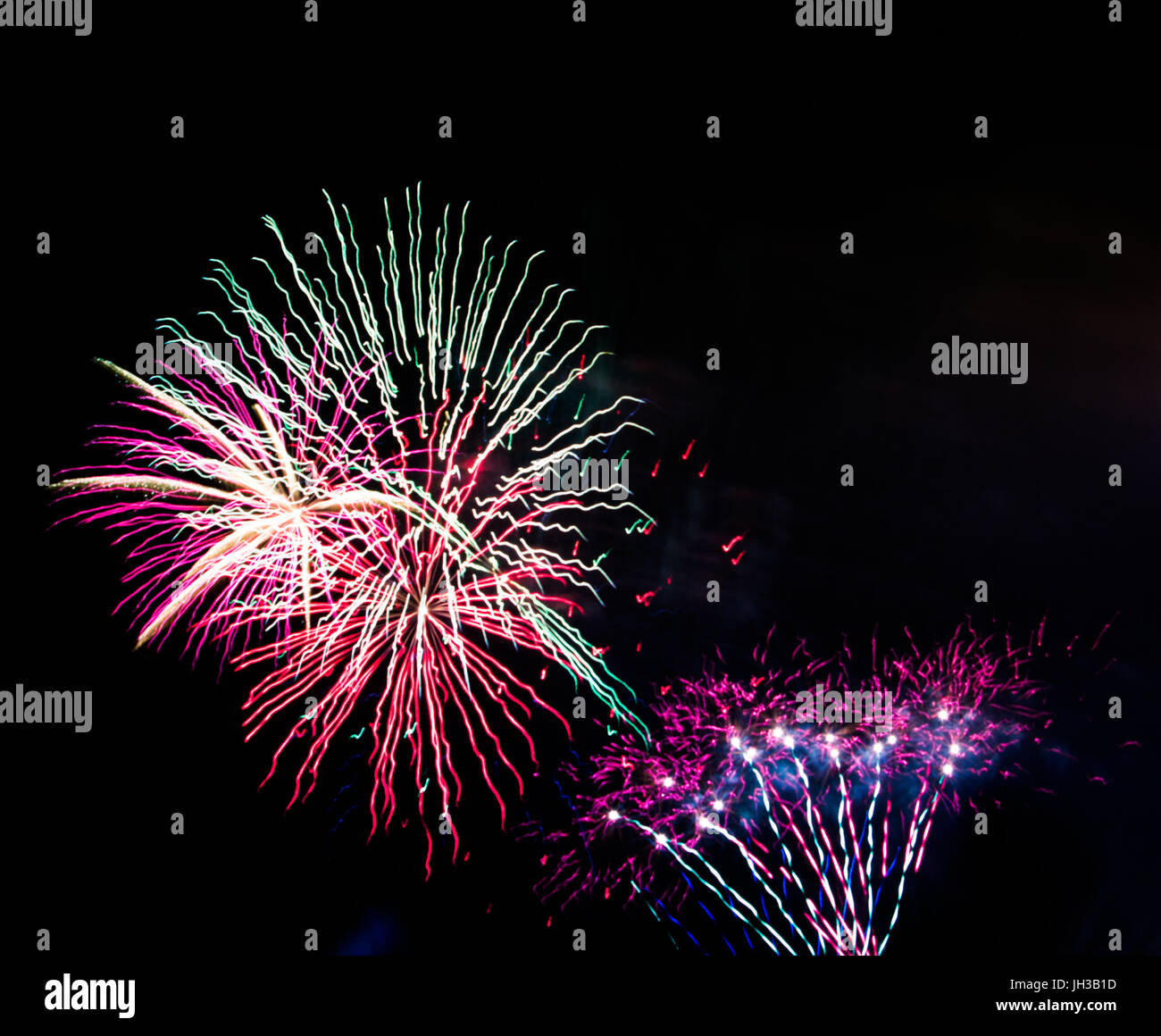 Fourth of July Fireworks at Brooklyn's Coney Island Stock Photo Alamy