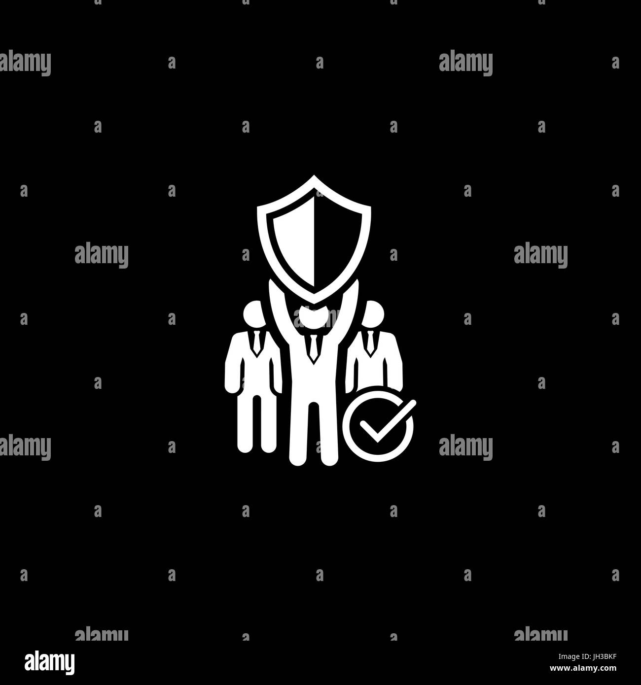 Private Security Icon. Flat Design. Stock Vector